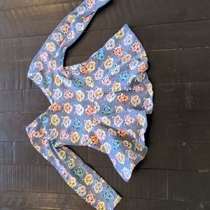 Tiger Print Peplum Top